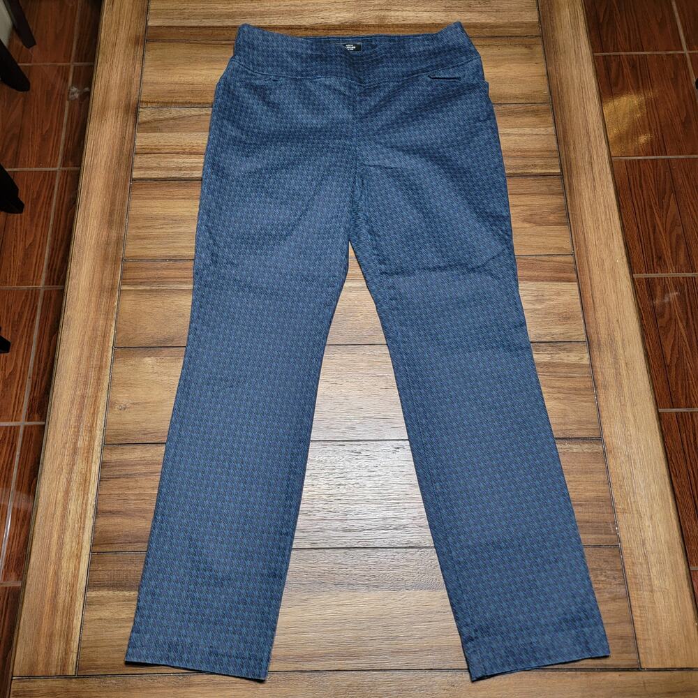Lee Slim Fit Slim Leg Mid Rise Sculpting Dark Blue Black Pull-On Pants - 10 Med
